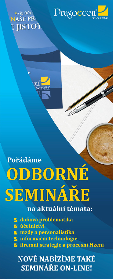 Reklamní banner na semináře Pragoecon