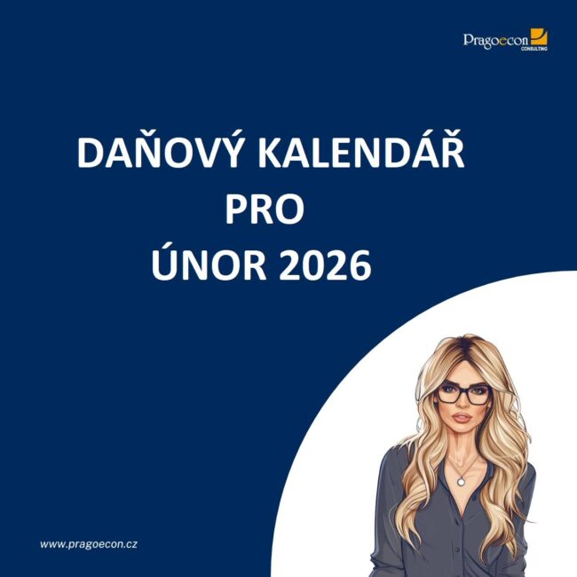 Daňový kalendář na únor 2026 - účetní firma Pragoecon Praha