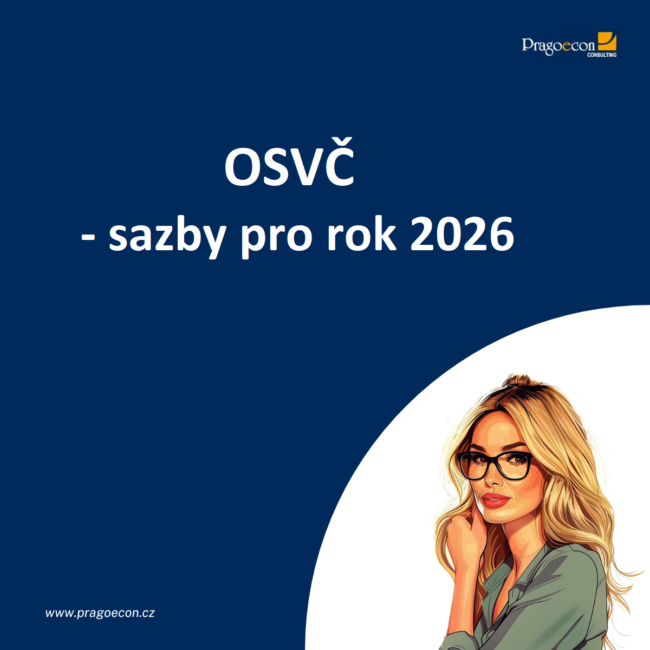 OSVČ - sazby pro rok 2026