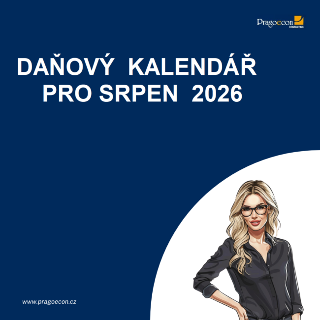 Daňový kalendář srpen 2026 Daňový kalendář srpen 2026